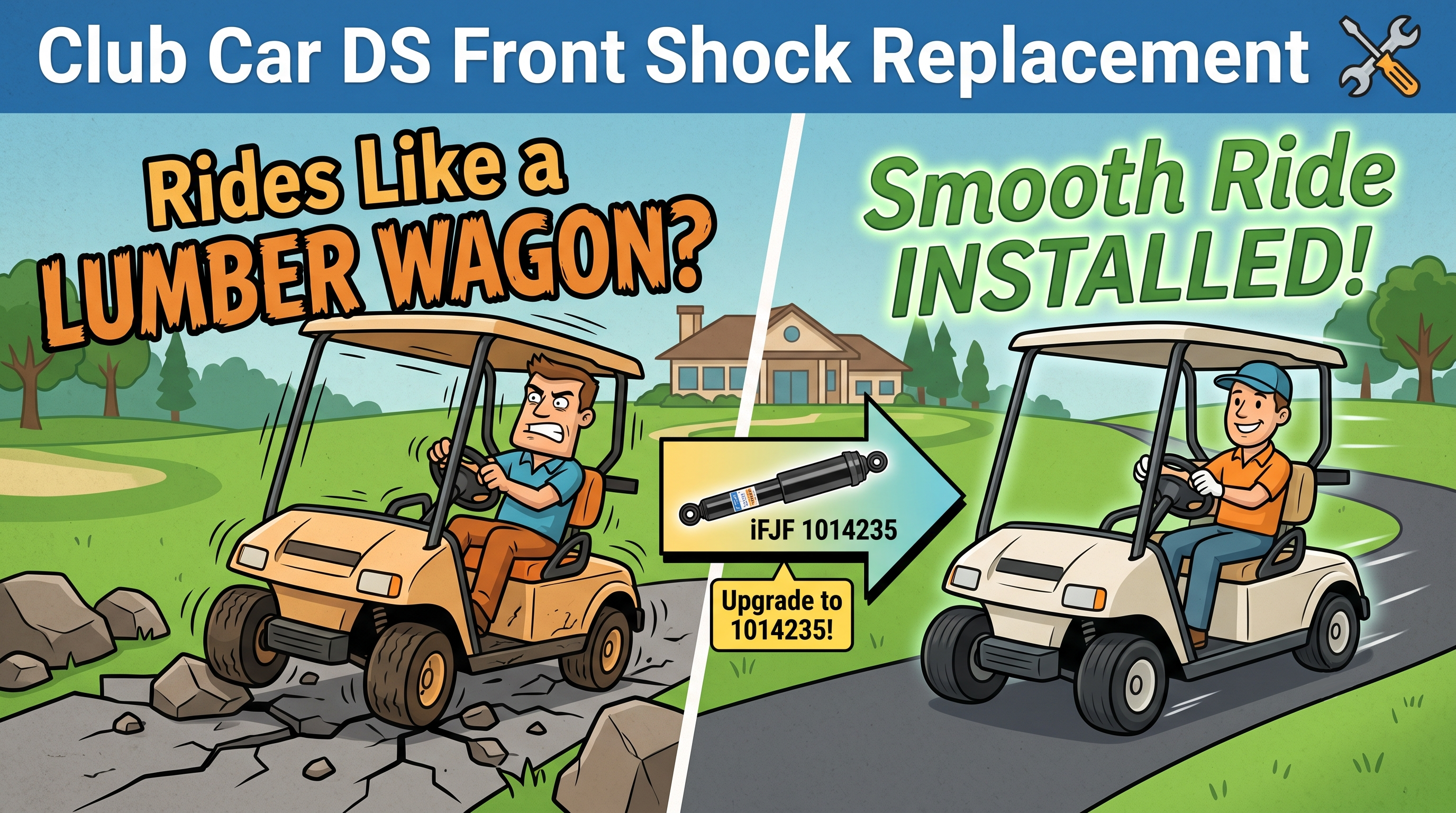 Club Car DS Front Shock Replacement: When Your Golf Cart Rides Like a Lumber Wagon