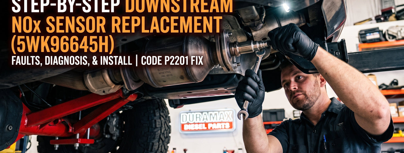 Duramax NOx Sensor Replacement: 5WK96645H Downstream Sensor Fix — Fault Codes, Diagnosis & Install