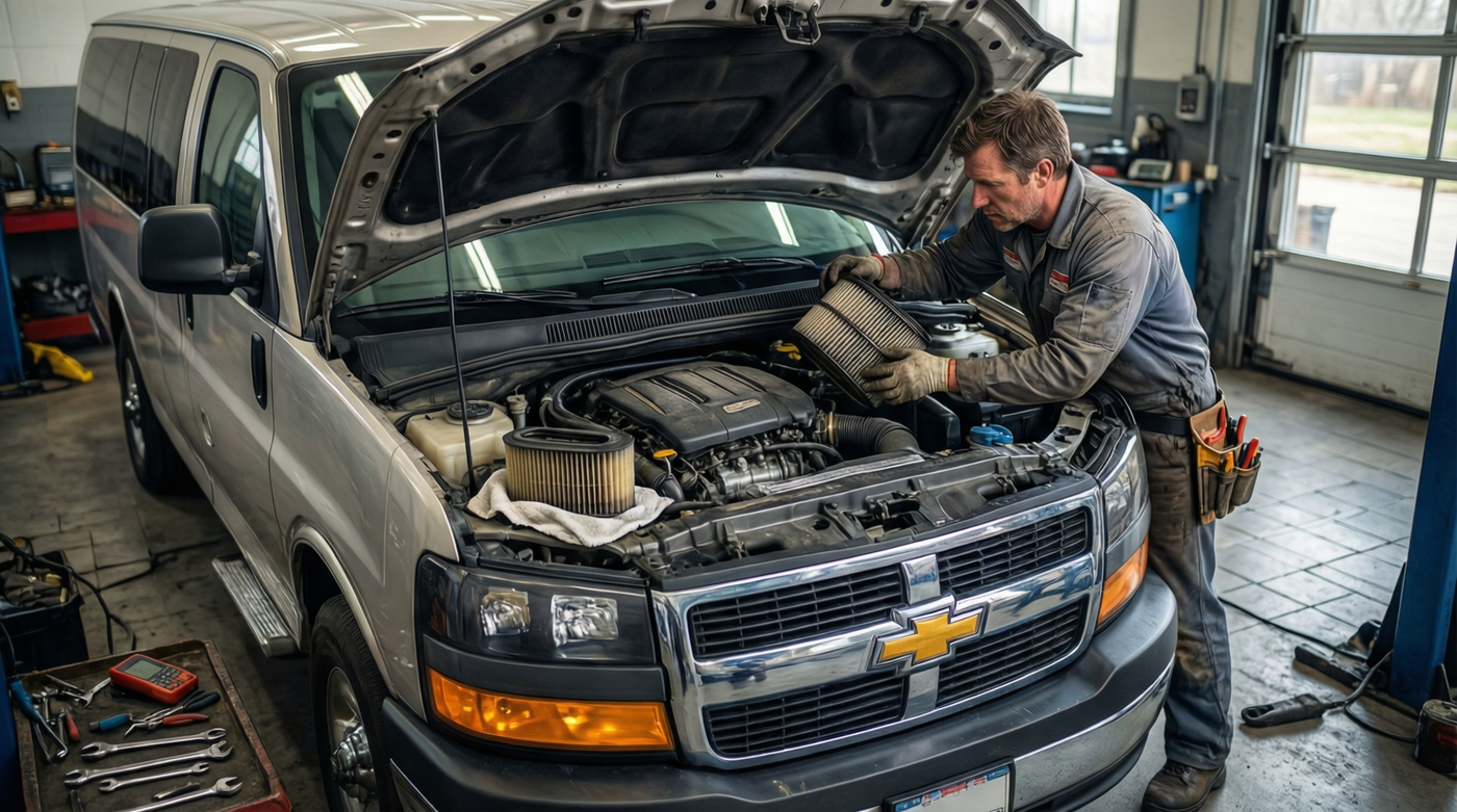 A2959C Air Filter Replacement Guide: Chevy Express & GMC Savana 2500/3500/4500 Duramax Diesel Vans