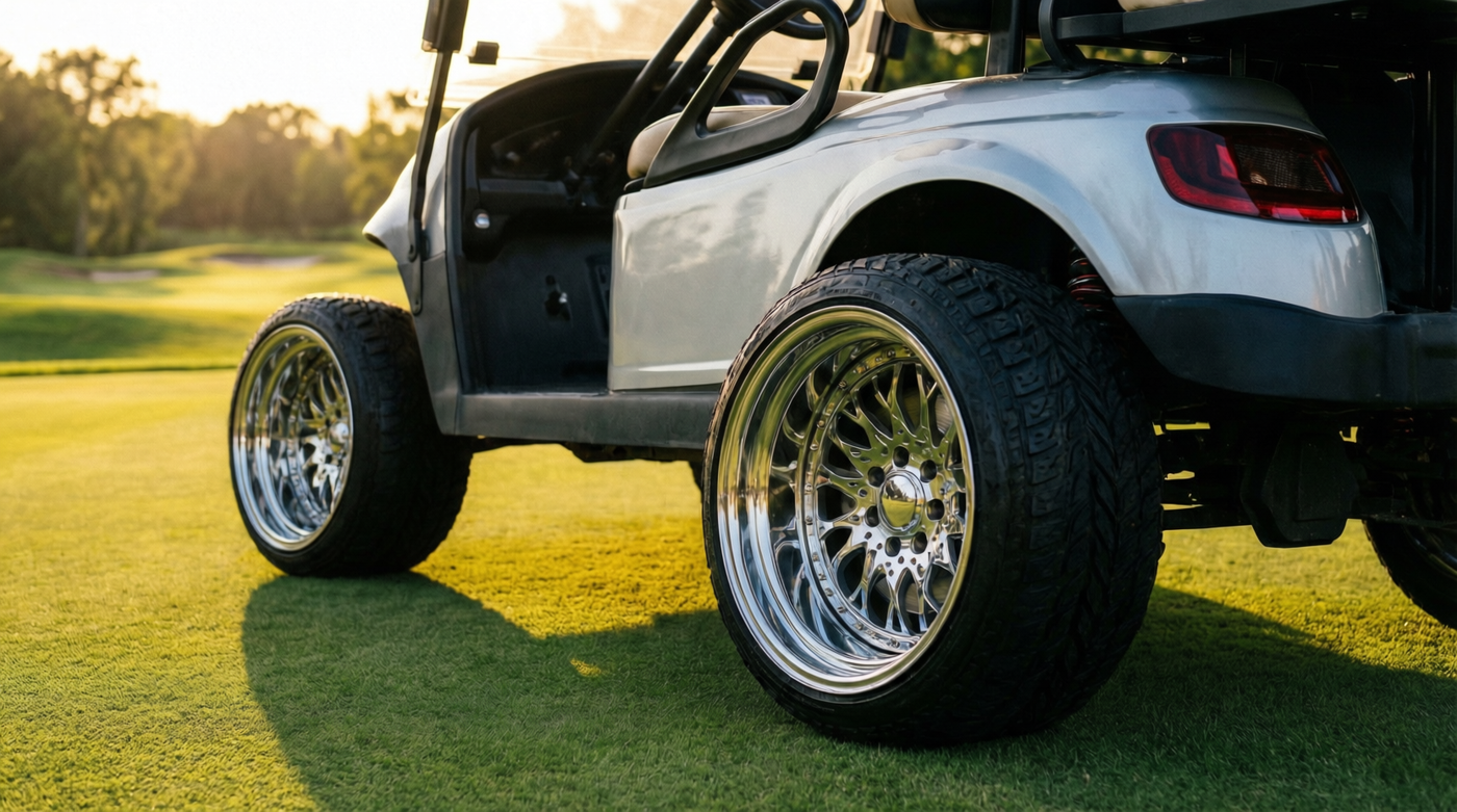 Golf Cart Wheel Covers: Chrome Hub Caps Installation & Buying Guide for EZGO, Club Car, Yamaha