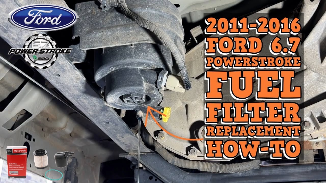 Ford 6.7 Powerstroke Diesel 2011-2016 Fuel Filters Replacement How-To - Diesel Truck Tutorial