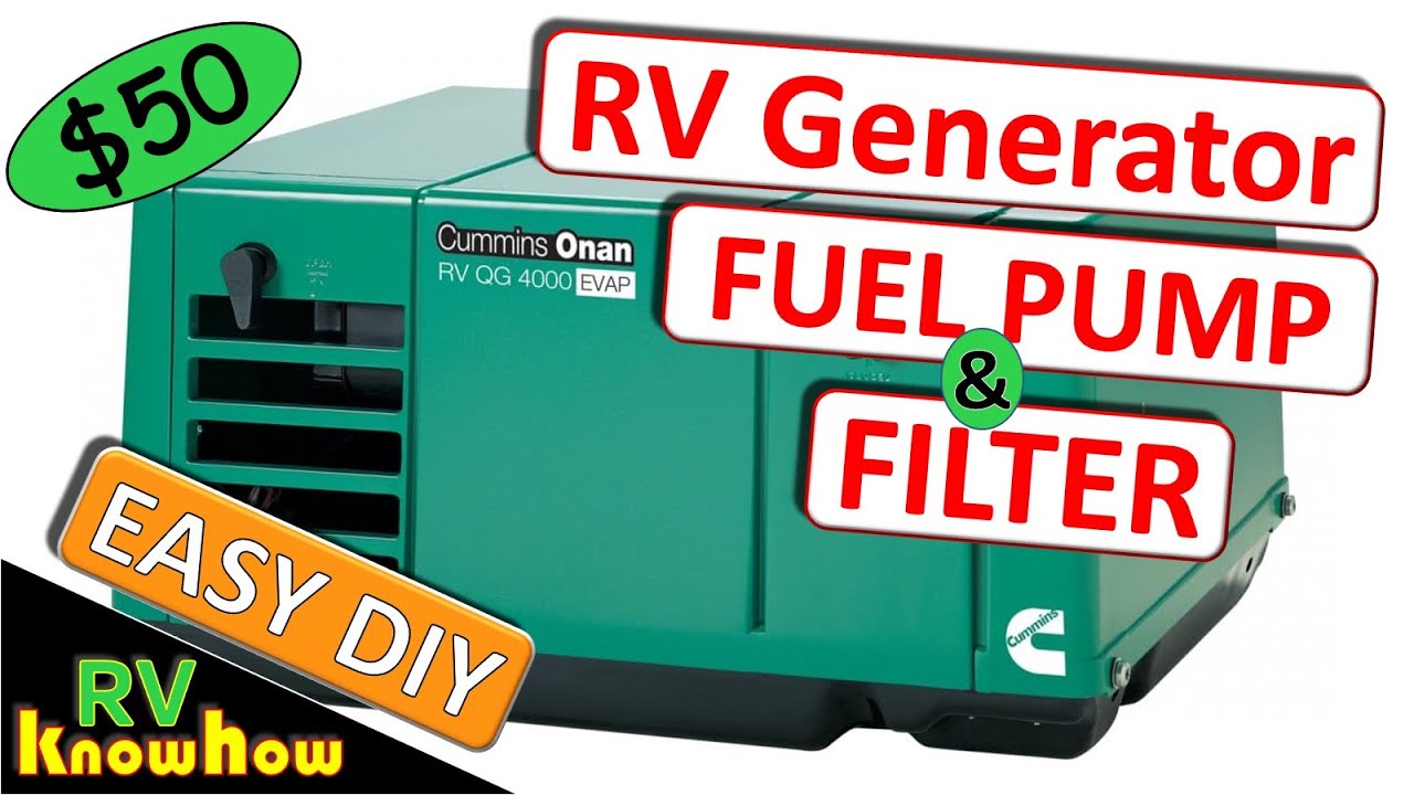 Cummins Onan RV Generator Fuel Pump & Filter: 149-2341-01 Replacement Guide