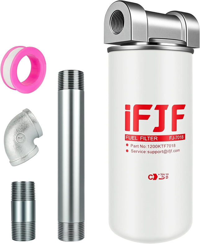 1200KTF7018 Fuel Filter Kit for Fill-Rite Transfer Pumps — Front View — iFJF