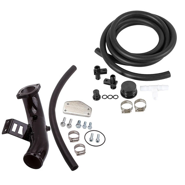 Piping Reroute iFJF 2004-2005 6.6L Chevy GMC Silverado LLY Duramax Turbo Piping CCV P ...