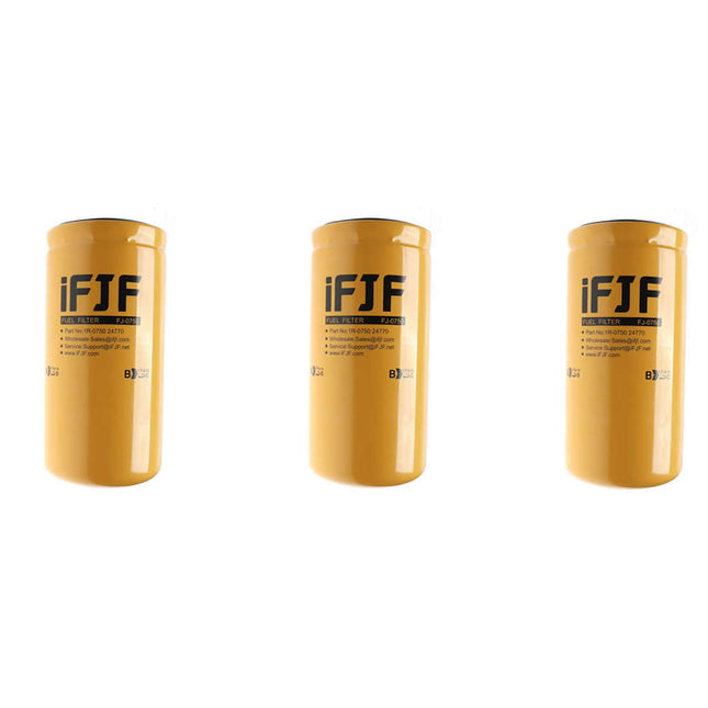 3Pcs 1R-0750 Fuel Filter for Duramax 6.6L 2001-2016 Chevy Silverado GMC Sierra 2500HD 3500HD Caterpillar D4E D6HLGP Secondary 3114 BF7633 P551313