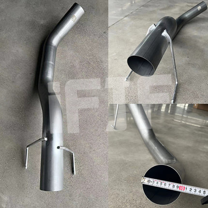 iFJF 2013-2018 6.7L Dodge Ram Cummins 4" Downpipe Back Exhaust  DPF Delete Pipe (With Muffler)