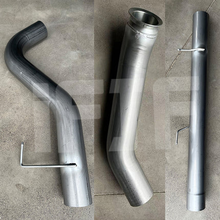 iFJF 2013-2018 6.7L Dodge Ram Cummins Diesel 5″ Turbo Back Exhaust DPF Delete Pipe (With Muffler)