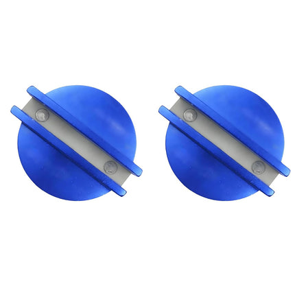 iFJF Car Universal Floor Jack Disk Pad Slotted Magnetic Side Adapter Pinch for All Model Cars Blue 2 Packs