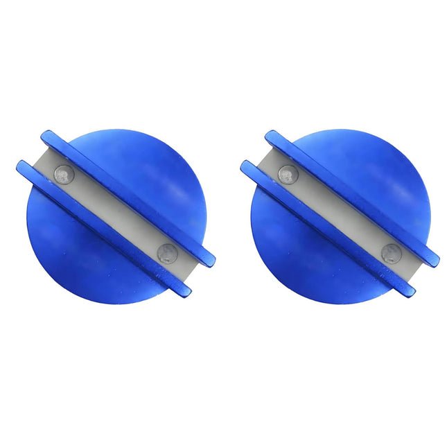iFJF Car Universal Floor Jack Disk Pad Slotted Magnetic Side Adapter Pinch for All Model Cars Blue 2 Packs