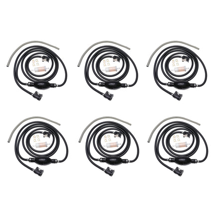 iFJF 6 Pcs 32-858104K08 Outboard Fuel Line Hose Kit 5/16" 10 Ft Replacement for Yamaha Marine Johnson Mercury Outboard 4 hp-200 hp with Primer Bulb Tank Quick Female Connector 35-816296-4 Fuel Filter