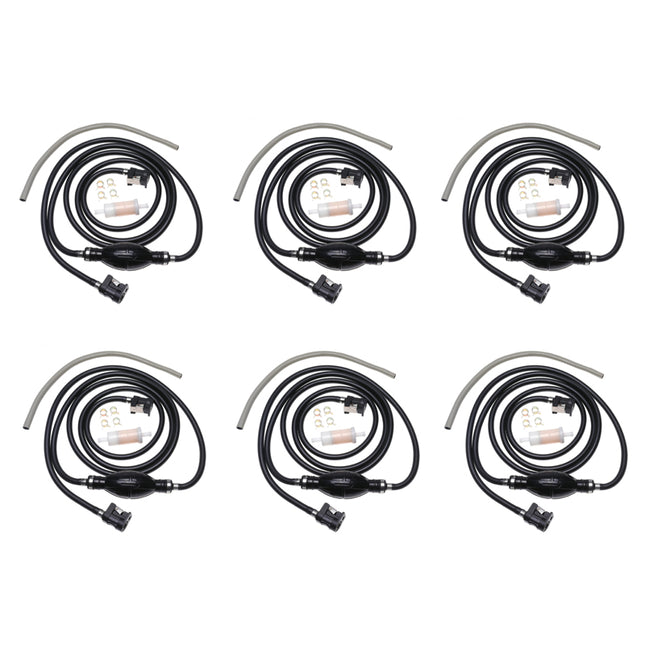 iFJF 6 Pcs 32-858104K08 Outboard Fuel Line Hose Kit 5/16" 10 Ft Replacement for Yamaha Marine Johnson Mercury Outboard 4 hp-200 hp with Primer Bulb Tank Quick Female Connector 35-816296-4 Fuel Filter
