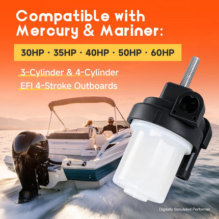 879884T Cartridge Fuel Filter for Mercury Mariner Outboard - Detail View 2 - iFJF
