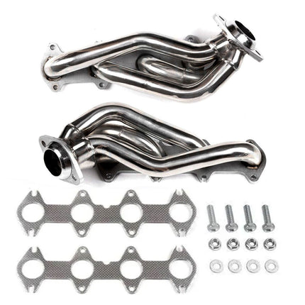 iFJF 2004-2010 5.4L Ford F150 V8 Stainless Exhaust Manifold Shorty Headers Performance Generic