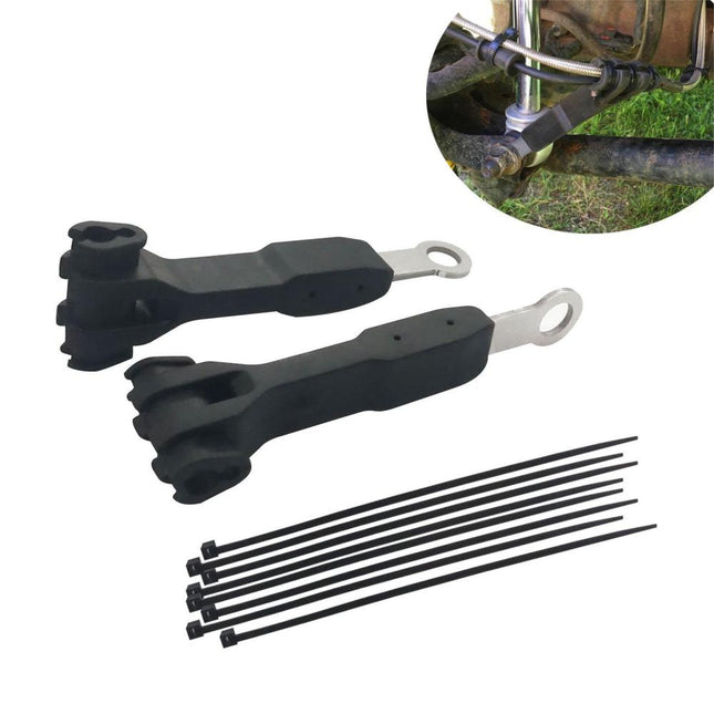 iFJF 1101255 Front Brake Line Anchor Brake Hose Bracket Separator for Wrangler JK JL Unlimited 2 4 Doors (Black)
