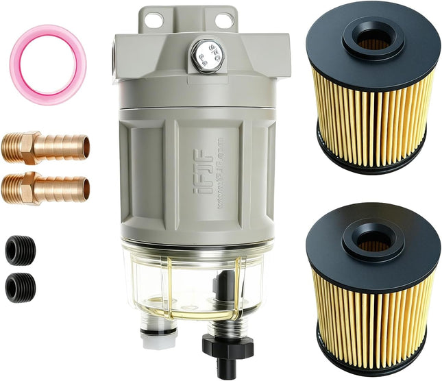 R12T Upgrade Fuel Water Separator - R12H Aluminum Alloy Spin-On Combo