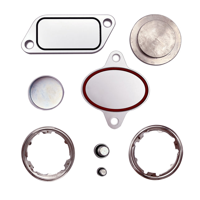 iFJF 2007-2010 Cummins ISX CM871 EGR Plug Kit Stage 2 Plates and Plugs Aluminum
