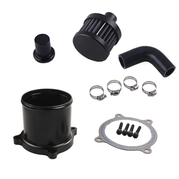 iFJF 2007.5-2018 6.7L Dodge Ram Cummins 2500 3500 Diesel CCV Black Crankcase Ventilation & EGR Valve Delete Kit