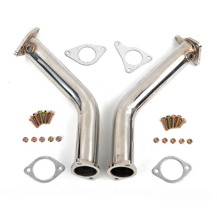 iFJF 2017+ INFINITI Q60 VR30 Twin Turbo Exhaust Racing Downpipe Stainless Steel Generic