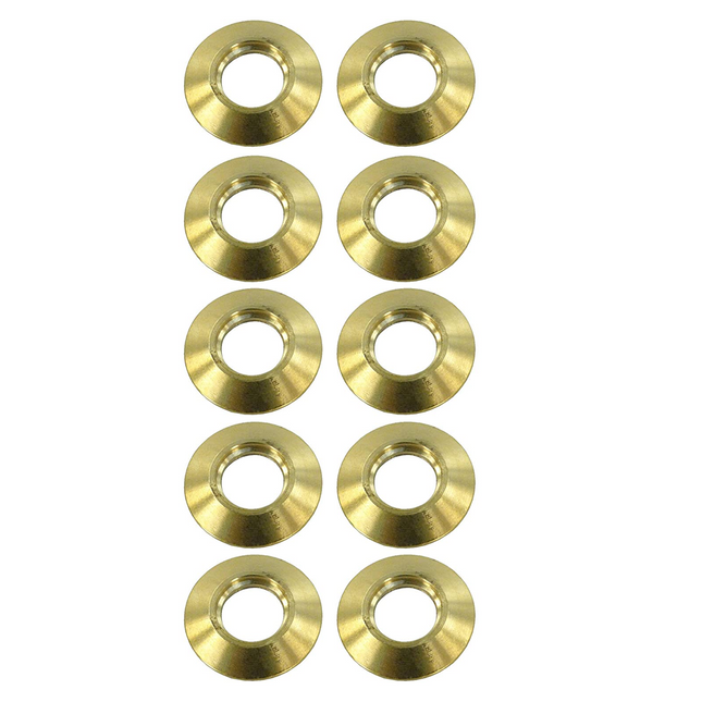 iFJF 10 Pack Swimming Pool Cover Brass Anchor Collar Beauty Ring