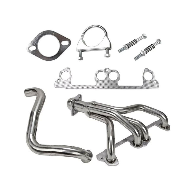 Jeep Wrangler TJ 2.5L L4 4-1 stainless steel exhaust header front view