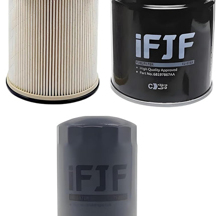 iFJF Fit OEM 6.7 Cummins Fuel Filter & Water Separator for Ram 2500-5500 (2013-2018) | Direct Replacement for 68197867AA 68157291AA 5083285AA