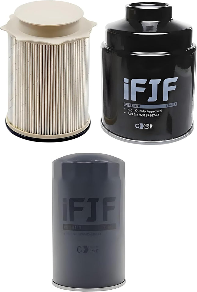 iFJF Fit OEM 6.7 Cummins Fuel Filter & Water Separator for Ram 2500-5500 (2013-2018) | Direct Replacement for 68197867AA 68157291AA 5083285AA