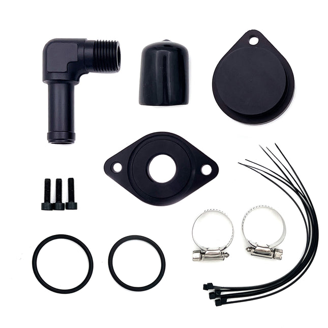 iFJF 11-23 Ford 6.7L Powerstroke CCV/PCV Reroute/Delete Engine Ventilation Kit (No tube)