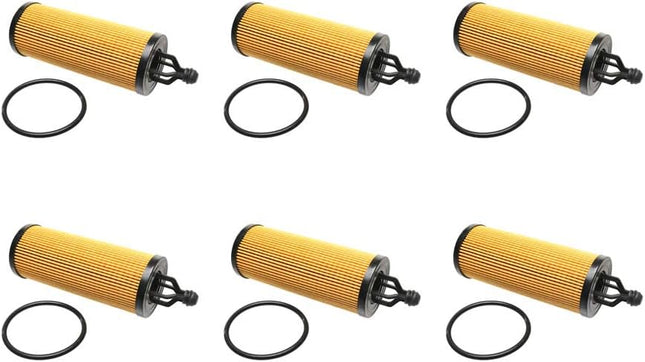 6Pcs PS-7026 Oil Filter for Pentastar 3.6L V6 Charger 2014-2019 Ram ProMaster 1500 2500 3500 2014-2020 68191349AA