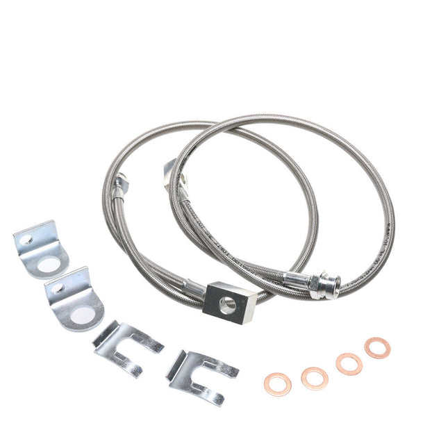 iFJF 4-6" Stainless Steel Extended Brake Line Kit For Jeep Cherokee XJ Wrangler YJ TJ