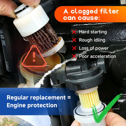 879884T Cartridge Fuel Filter for Mercury Mariner Outboard - Detail View 5 - iFJF