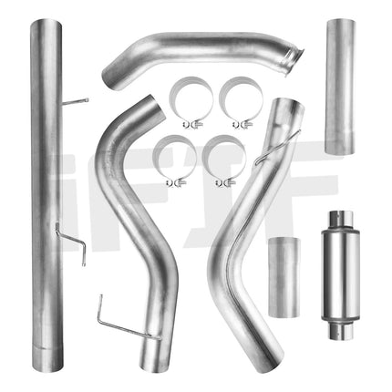 iFJF 2013-2018 6.7L Dodge Ram Cummins Diesel 5″ Turbo Back Exhaust DPF Delete Pipe (With Muffler)