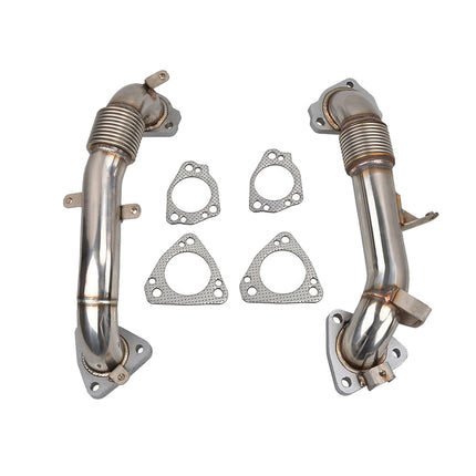 iFJF 2017-2023 6.6L L5P Duramax Sierra/Silverado 2500 3500 3.5" High Flow Exhaust Up Pipes