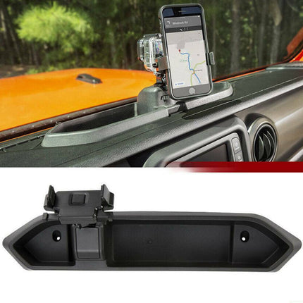 Dash Tray Mount Phone Holder with Storage Box for 2018-2019 Jeep Wrangler JL