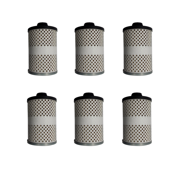 6Pcs 496-5 Fuel Tank Filter Element for Diesel Gasoline Biodiesel Water Separate 30 Micron with Protective Sheet