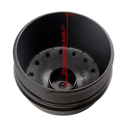 EC781 Oil Filter Cap for FL2016 2003-2007 6.0L 2008-2010 6.4L Powerstroke F250-F550 Super Duty 1840754C91 3C3Z-6766-CA