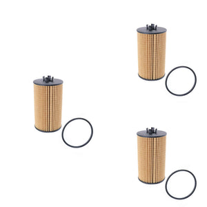 PF2257G Oil Filter 3-Pack for Chevy Cruze 1.4L 2011-2015 — Front View