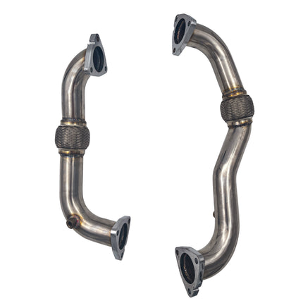 iFJF 2008-2010 6.4L Ford Powerstork Bypass Exhaust Up Pipes & Coolant Filtration System & Filter EGR Valve delete kit