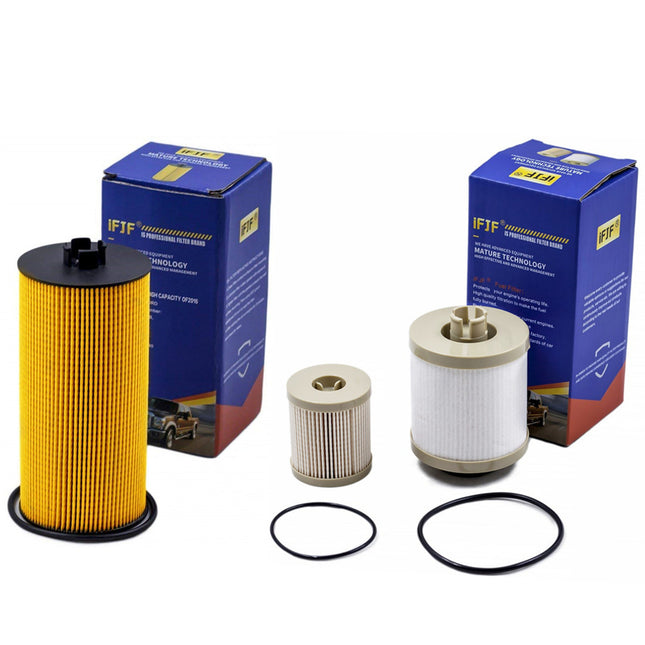 FD4616 Fuel Filter and FL2016 Oil Filter for F250-F550 Super Duty 6.0L 2003-2007 Excursion 6.0L 2003-2005 3C3Z-9N184-CA 3C3Z-6731-AA