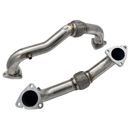 iFJF 2008-2010 6.4L Ford Powerstork Bypass Exhaust Up Pipes & Coolant Filtration System & Filter EGR Valve delete kit