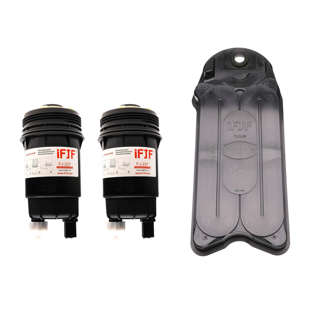 iFJF 2008 Ram 2500 6.7L FS43257/UF-257 Fuel Filter 2Pcs & CV52001 Crankcase Filter