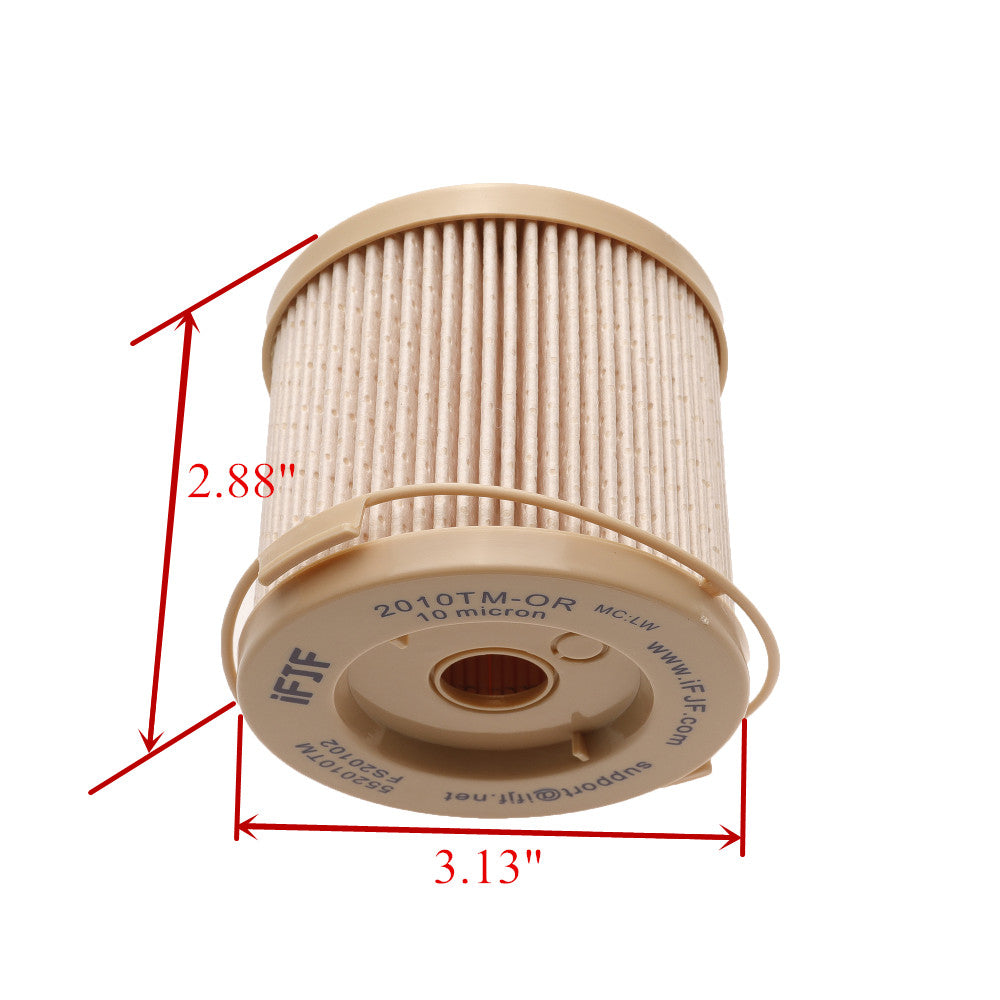 3Pcs 2010TM-OR Fuel Filter for 500 Marine Turbine Series 10 Micron Primary or Secondary/Final Filtration FS20102 TP995