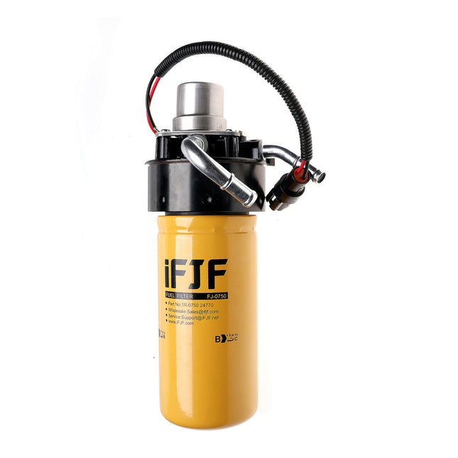iFJF 1R-0750 Fuel Filter and Refit Head and 12642623 Fuel Filter Head with Pump Replacement for GM Duramax V8 6.6L 2005-2016 Chevy Silverado/GMC Sierra 2500HD 3500HD Replaces TP3018