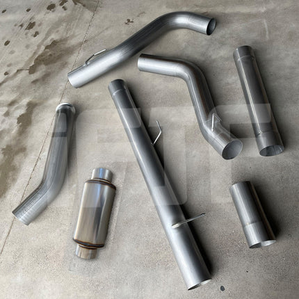 iFJF 2013-2018 6.7L Dodge Ram Cummins Diesel 5″ Turbo Back Exhaust DPF Delete Pipe (With Muffler)