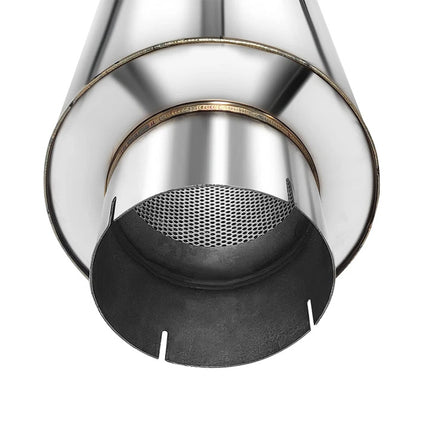 iFJF 4" Inlet 4" Outlet 20" Overall Length Muffler Resonator Stainless Steel  Diesel Exhaust