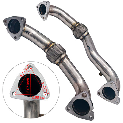 iFJF 2008-2010 6.4L Ford Powerstork Bypass Exhaust Up Pipes & Coolant Filtration System & Filter EGR Valve delete kit