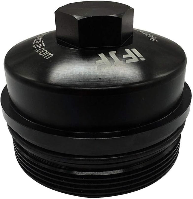 EC781 Oil Filter Cap Billet Aluminum Anodized for FL2016 03-07 6.0L 08-10 6.4L Powerstroke F250-F550 03-05 Excursion 3C3Z-6766-CA