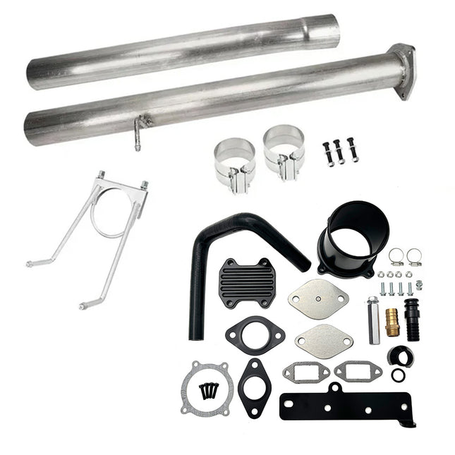 iFJF 2013-2018 6.7L Dodge Ram Cummins 4'' Diesel Tube Pipe Exhaust & Cooler Throttle EGR Valve Delete