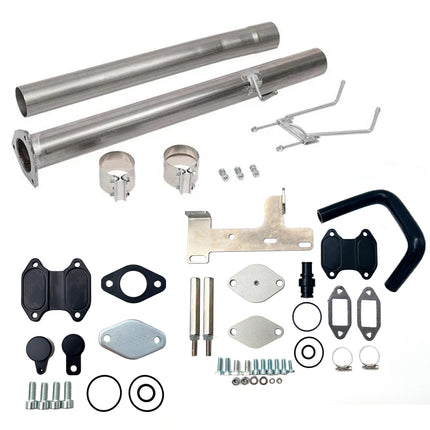 iFJF 2013-2014 6.7L Dodge Ram Cummins 3500 4'' Exhaust Tube Pipe/Cab & Chassis Throttle Valve Cooler EGR Valve Delete Kit