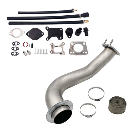 iFJF 2017-2023 6.6L Chevy GMC Duramax Diesel 3.5'' Downpipe Exhaust & Cooler EGR Valve Delete kit