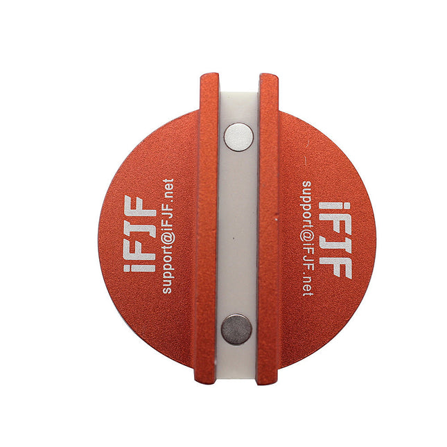iFJF Jack Pad Suitable for Universal Vehicles 0.4" Slotted Aluminum Groove Frame Guide Rail Adapter (Orange)